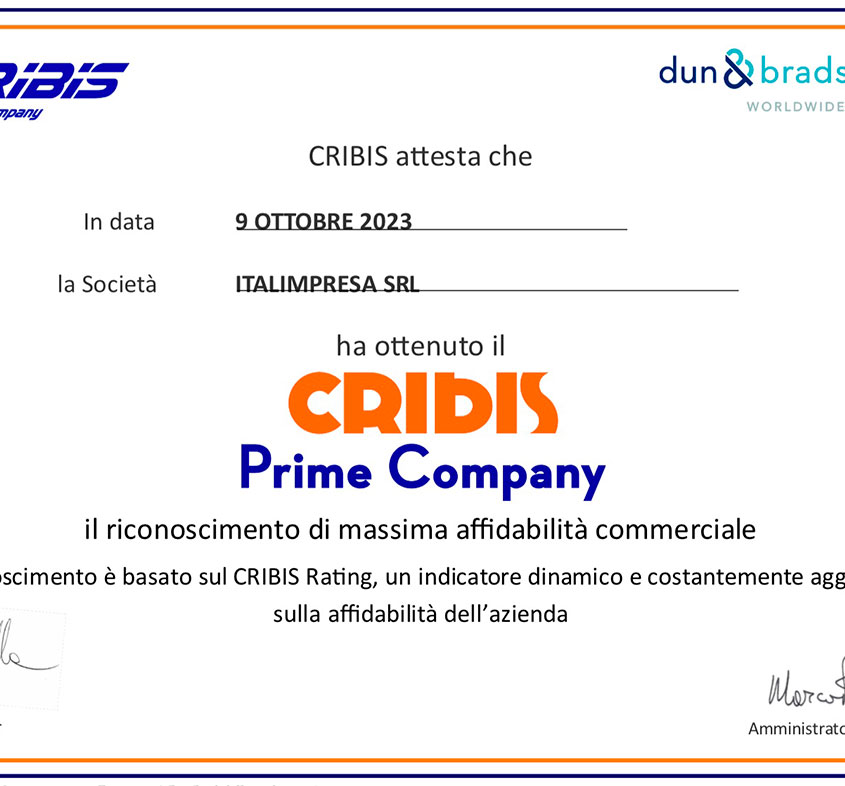 CPC CRIBIS Prime Company Italimpresa